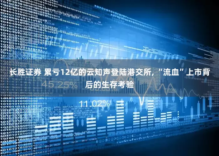 长胜证券 累亏12亿的云知声登陆港交所, “流血”上市背后的生存考验
